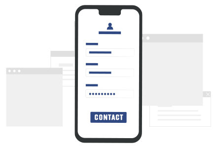 An image of a cell phone representing the I S M Contact Us page.  Click on image to contact I S M about our heat seal options. 