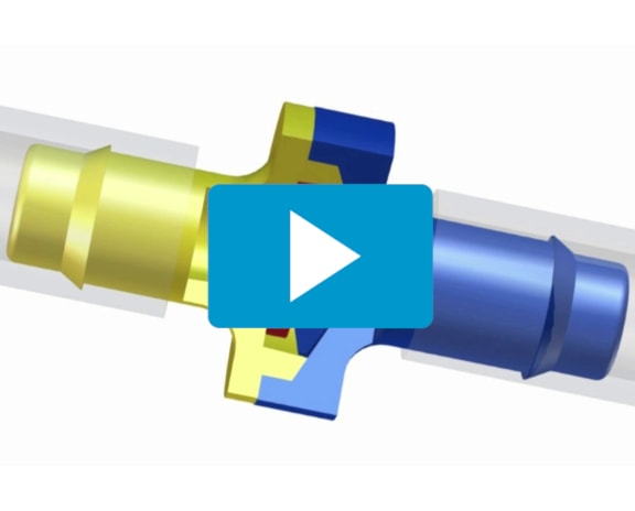 A video thumbnail for a short video about how low-flow low-pressure floating disk plastic diaphragm check valves work. Check valve pressure testing footage included. Click here to watch the video.