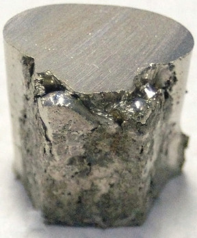 A chunk of refined nickel.