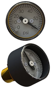 G series subminiature pressure gauges.