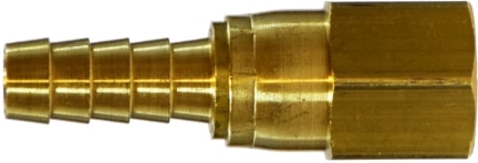 F B C X series female N P T thread by hose barb brass swivel adapter.