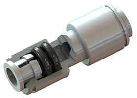 Dual O-ring push-in polypropylene fittings