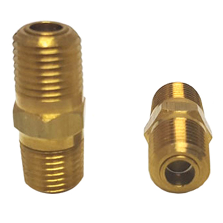 1/4 inch Male NPT Nipple Filter, 100 Micron 304 Stainless Steel Screen, Brass Body, Click on image to go to the catalog. 