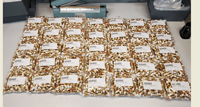 Bags of ventilator parts getting ready to ship to Ford Motor Company.