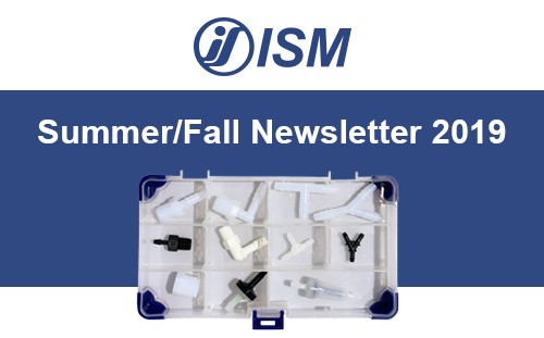 ISM brand header with an image of fittings, filters and valves in a clear plastic box.