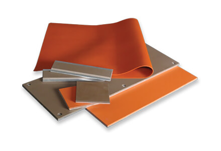 heat seal silicone rubber metal bonded sheets.