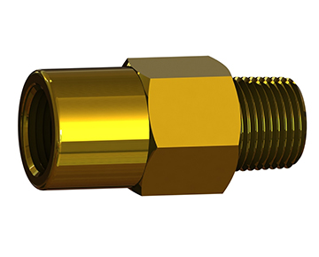 3 D model of the C H H P series male by female poppet check valve offered by I S M.