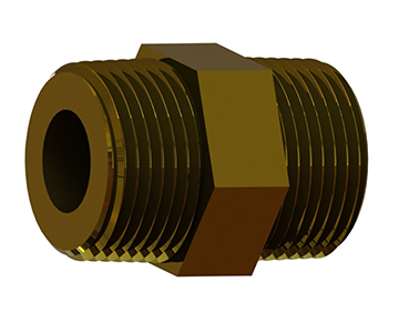 3 D model of the C O F B series nipple check valve offered by I S M.