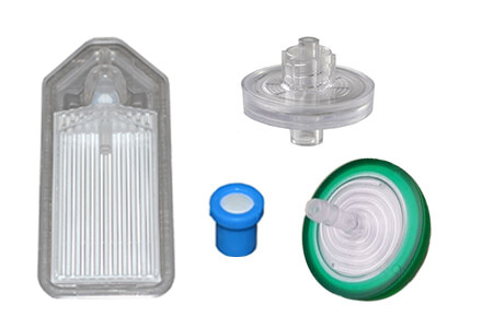A sample selection of the types of medical filtration components carried by ISM.