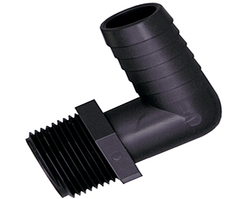 GHMEL Series - Male Garden Hose x Hose Barb Elbow
