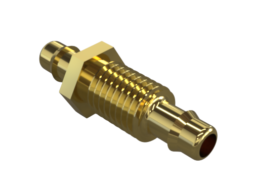 PM Series - Panel Mount Hose Barb Connectors