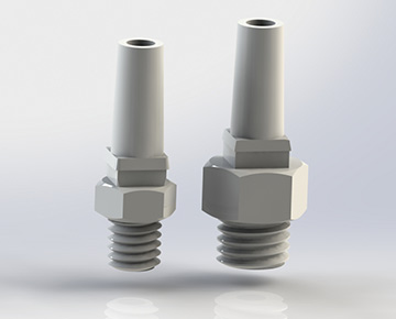 CIMLSTA Series - Economical Male Slip Luer to Thread