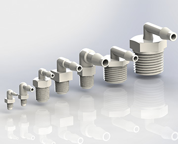 EMA Series - Single Barbed Male Elbow