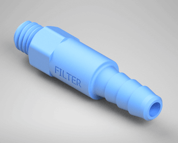 Barb to Thread Filtered Adapter