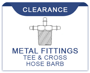 Tee & Cross Hose Barb Clearance Items