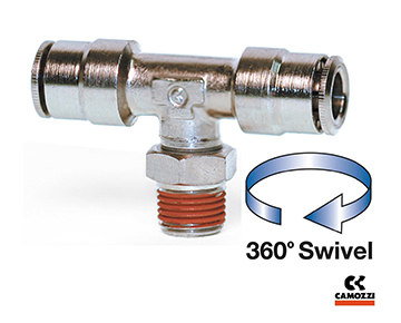360 Swivel Air Line Connector 1/4″ BSP Pneumatic Fit Screw Joint Adjustable CYC 