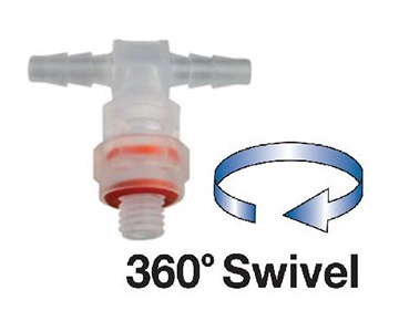 Tee Swivel Fittings with O-Ring Base Seal