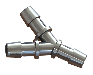 Stainless Steel Y Elbow Cross Tee Hose Tail Barb Fitting Pipe Tube Connectors 