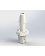 BFPM-316-1-WN, 3/16" Hose Barb x 1/16" Male NPT Adapter