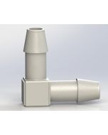 EBAPM-14-PP, 1/4" Hose Barb Precision Molded Elbow