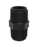 3/8" Male NPT Hex Nipple, HPN-6M-BPP