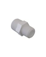 3/8" Male NPT x 1/4" Male NPT Hex Nipple, HPN-6M4M-N