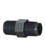 3/8" Male NPT x 1/4" Male NPT Hex Nipple, HPN-6M4M-BPP