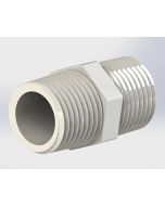 HPNJ-6M4M-AFPP, 3/8" Male NPT x 1/4" Male NPT Hex Nipple