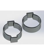 OCD-14-SS, 1/4" OD Stainless Steel 2 Ear Clamp 