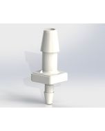 VCAPM-316332-WN, 3/16" Hose Barb x 3/32" Hose Barb Connector